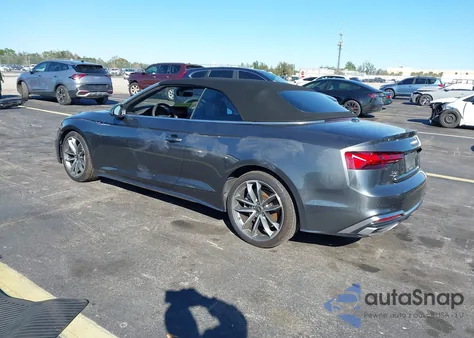 2024 Audi A5 Cabriolet Premium Plus 45 Tfsi S Line Quattro S Tronic z USA, uszkodzony, nr VIN WAU4AGF53RN001537